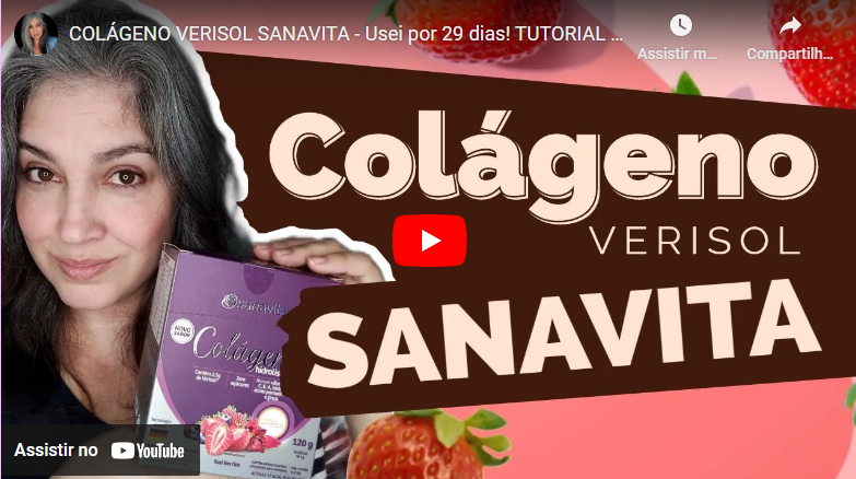 Colágeno Hidrolisado Verisol da Sanavita -- suplemento para pele firme e saudável