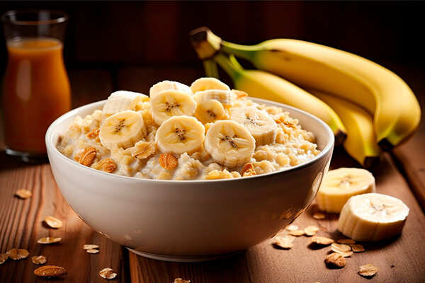 Papinha de Banana e Aveia