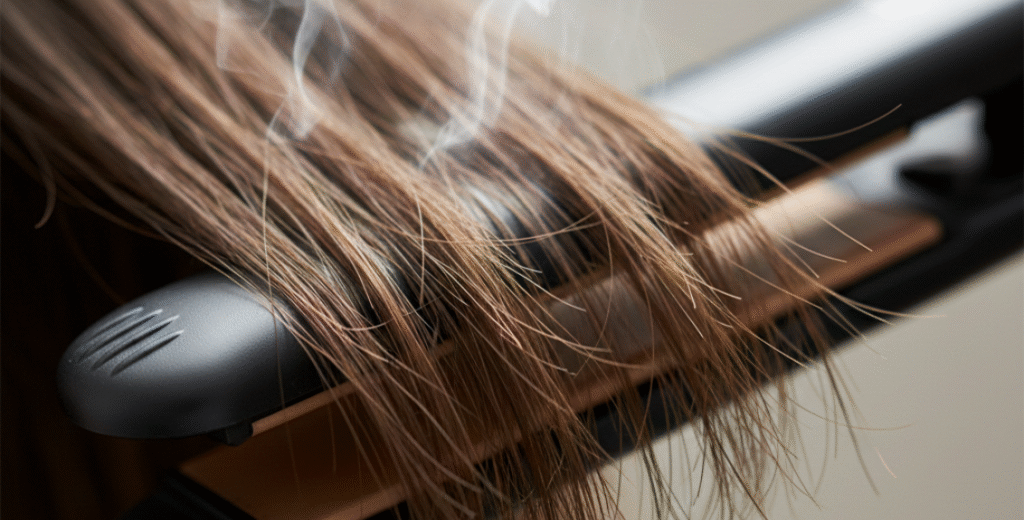 Hábitos Comuns que Prejudicam a Saúde dos Fios. Uso frequente de ferramentas térmicas